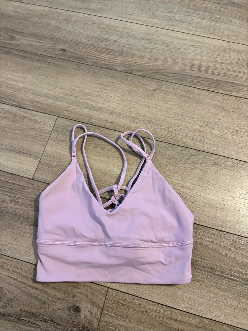 Lululemon Lavender Strappy Sports Bra